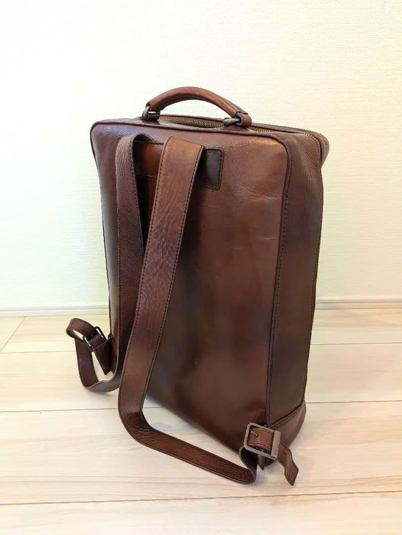 MOTHERHOUSE マザーハウス アンティーク スクエア バックパック 本皮