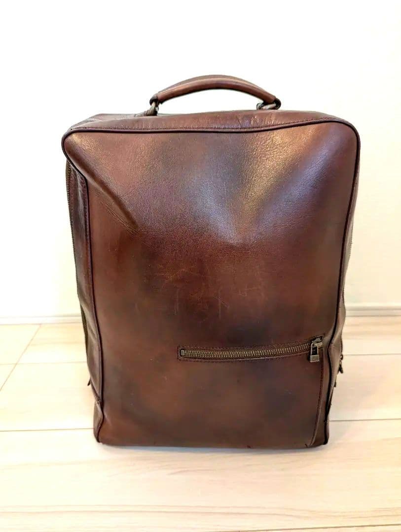 MOTHERHOUSE マザーハウス アンティーク スクエア バックパック 本皮