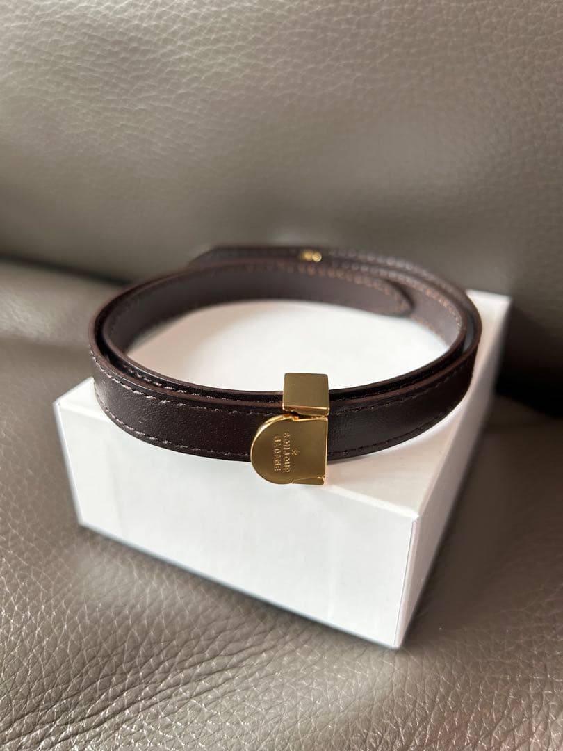 ドゥーズィエムクラス　ボンジュール マダム カーフレザーブレスレット