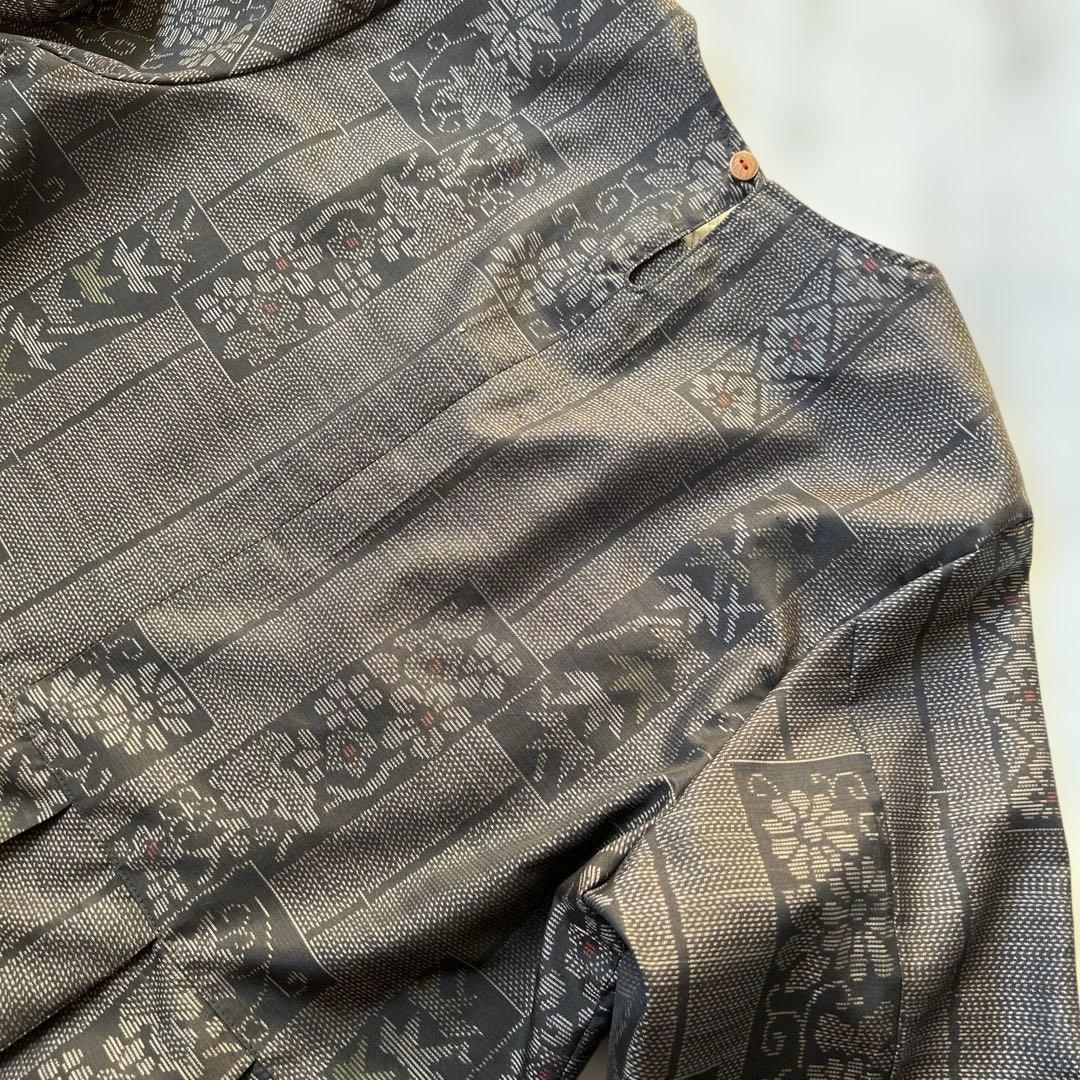 大島紬リメイクワンピース