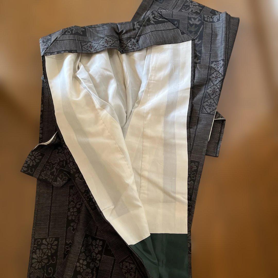 大島紬リメイクワンピース