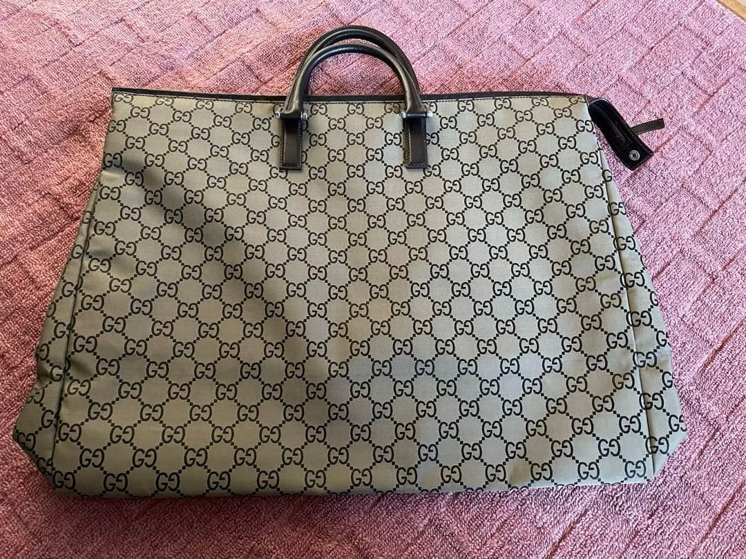 ★GUCCI GGパターン ナイロンビジネスバッグ 大きめ