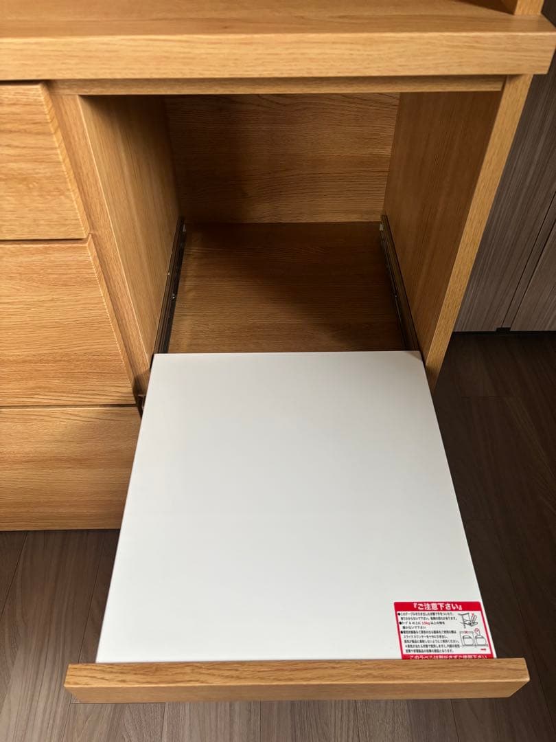 値下げ！【ニトリ】キッチンボード (エトナ 90KB LBR) ライトブラウン