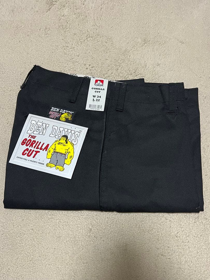 BEN DAVIS GORILLA CUT W34 L32 黒　⭐︎15%off中