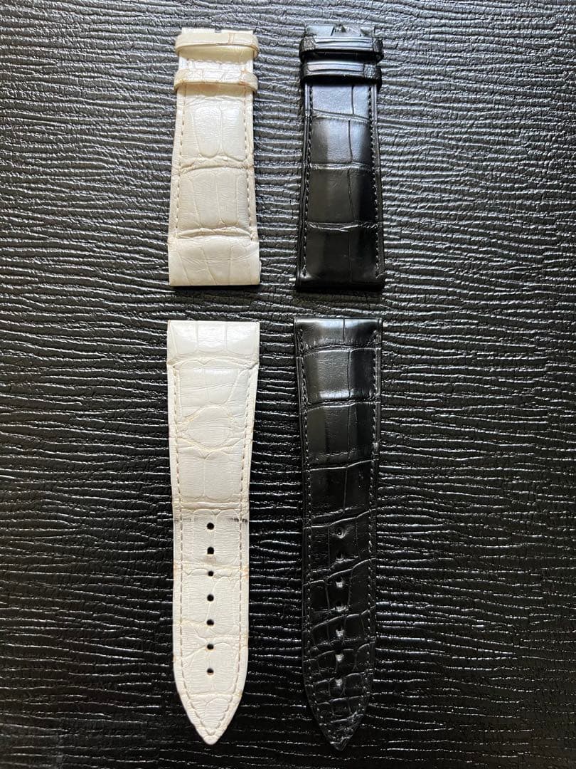 正規品 フランクミュラー クロコ革ベルト 2本セット 27mmコルテス