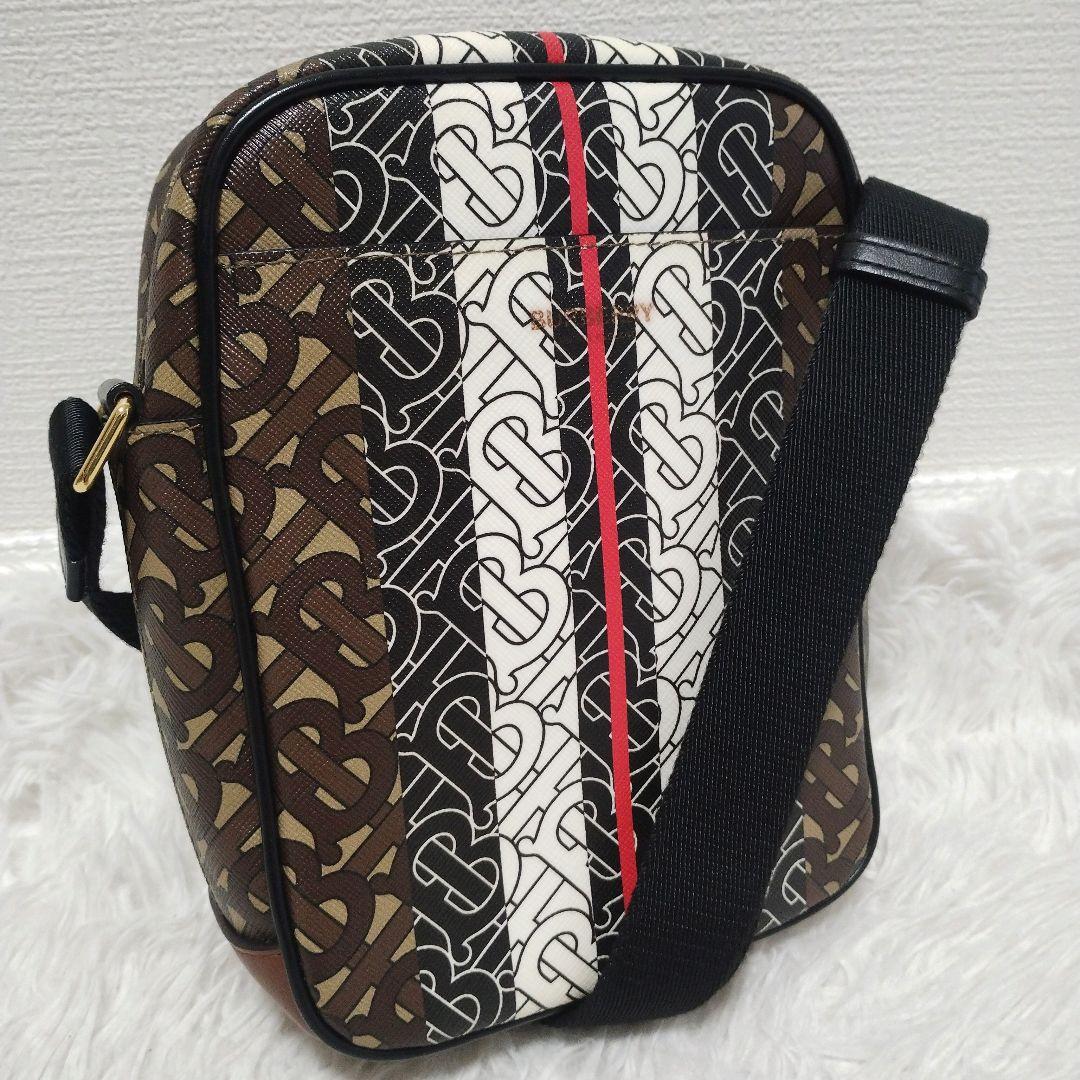 【美品】バーバリー ショルダーバッグ PVC 総柄 TBモノグラム ユニセックス