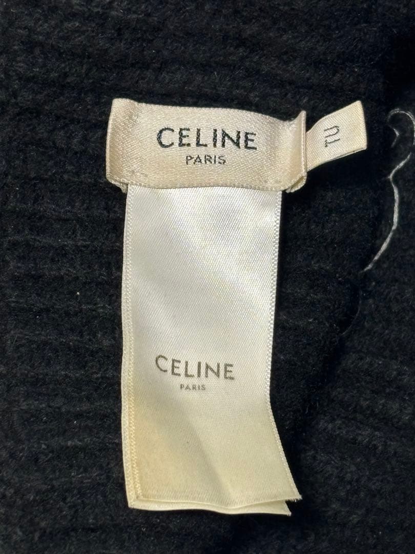 CELINE セリーヌ ニット帽 ビーニー イタリア製 ブラック