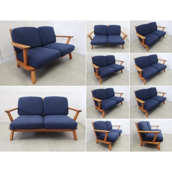 ■飛騨高山■MINO/ミノ■2人掛けソファ■くるみ無垢材■23.6万■