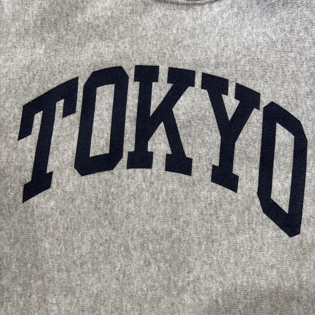 BEAMS別注 Champion TOKYO 青単タグ クルーネック トレーナー