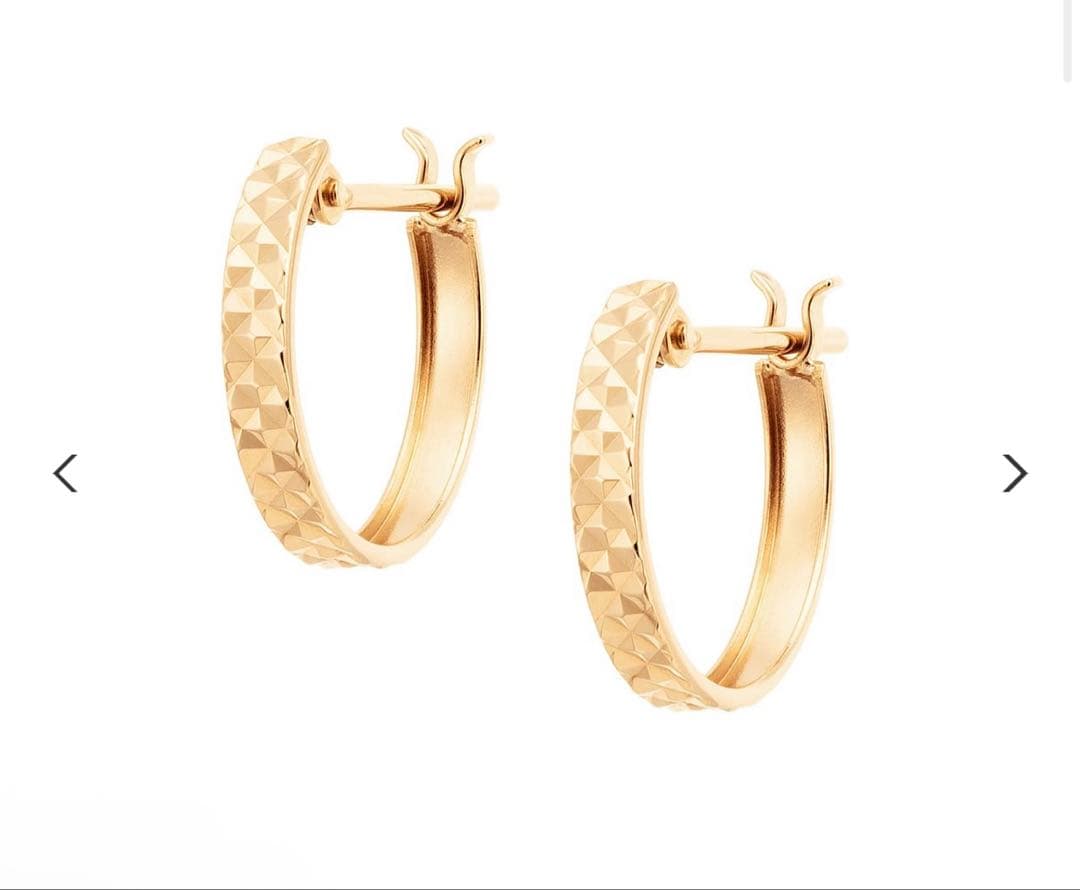 ツツミ　 18Kゴールド　フープピアス