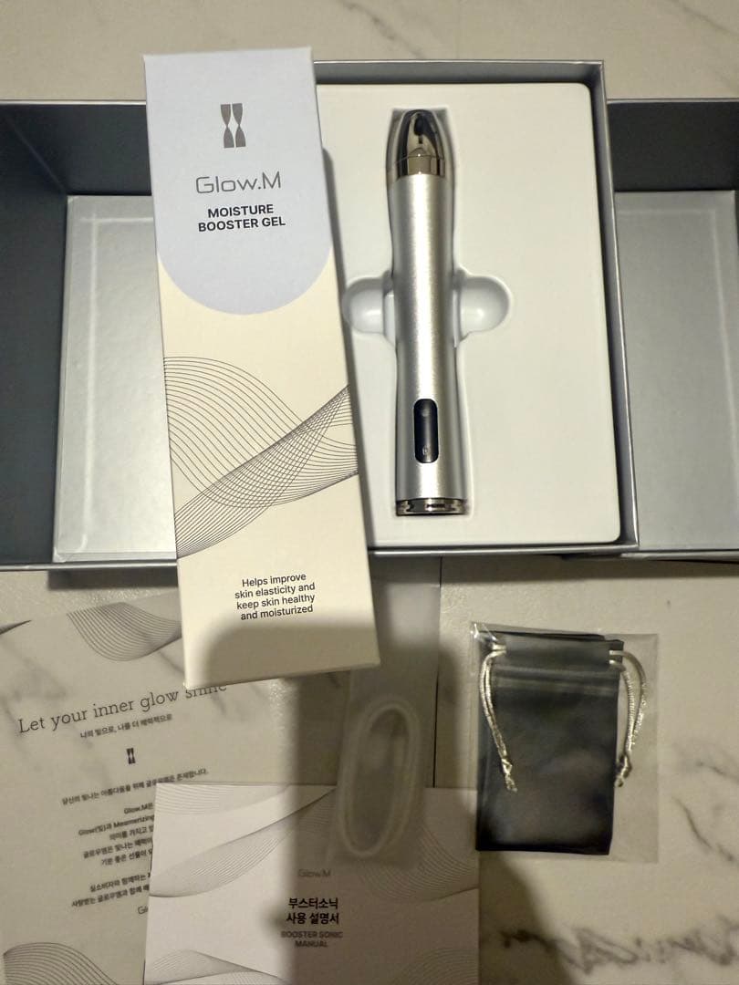 【3/2まで 限定値下げ中】Glow.M ブースターソニック美顔器