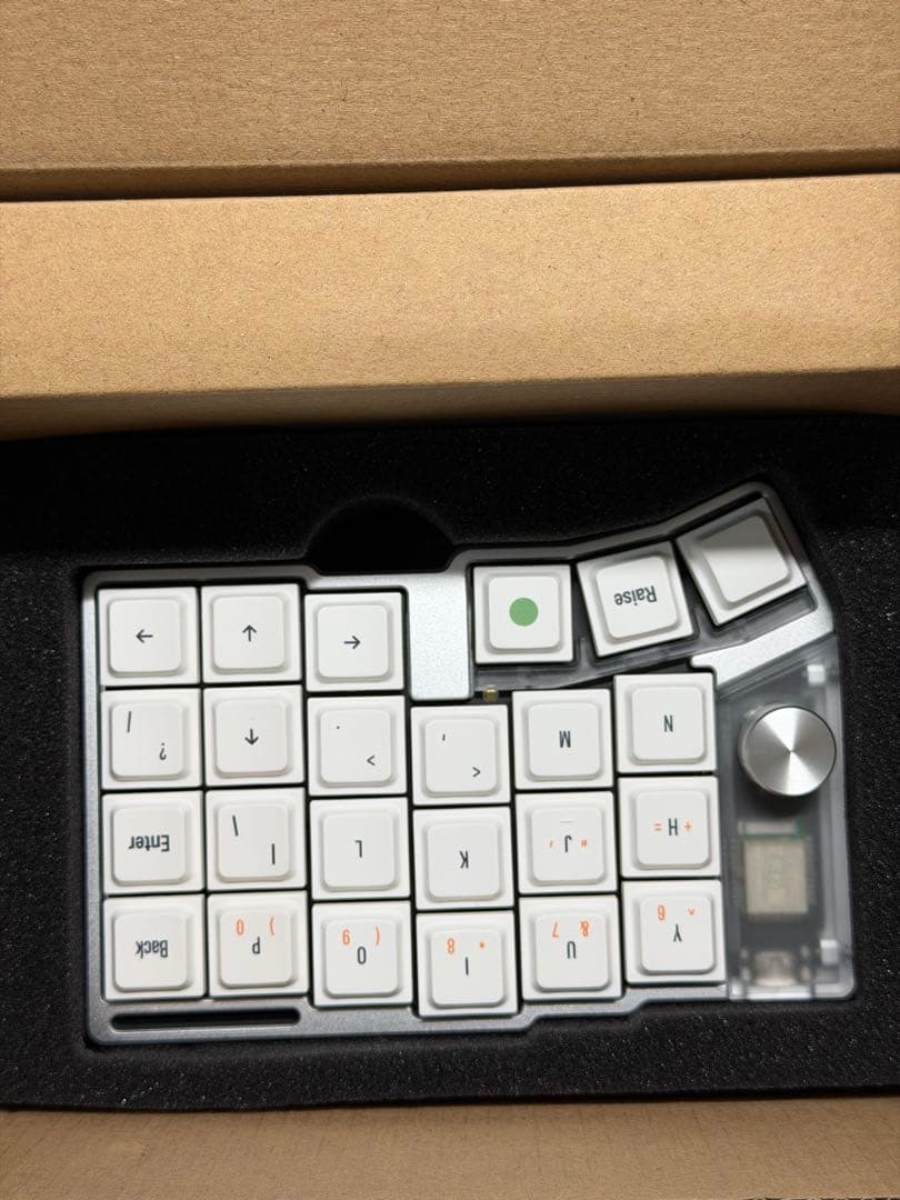 Cornix LP 分割キーボード シルバー 新品開封済みテスト動作のみ実施