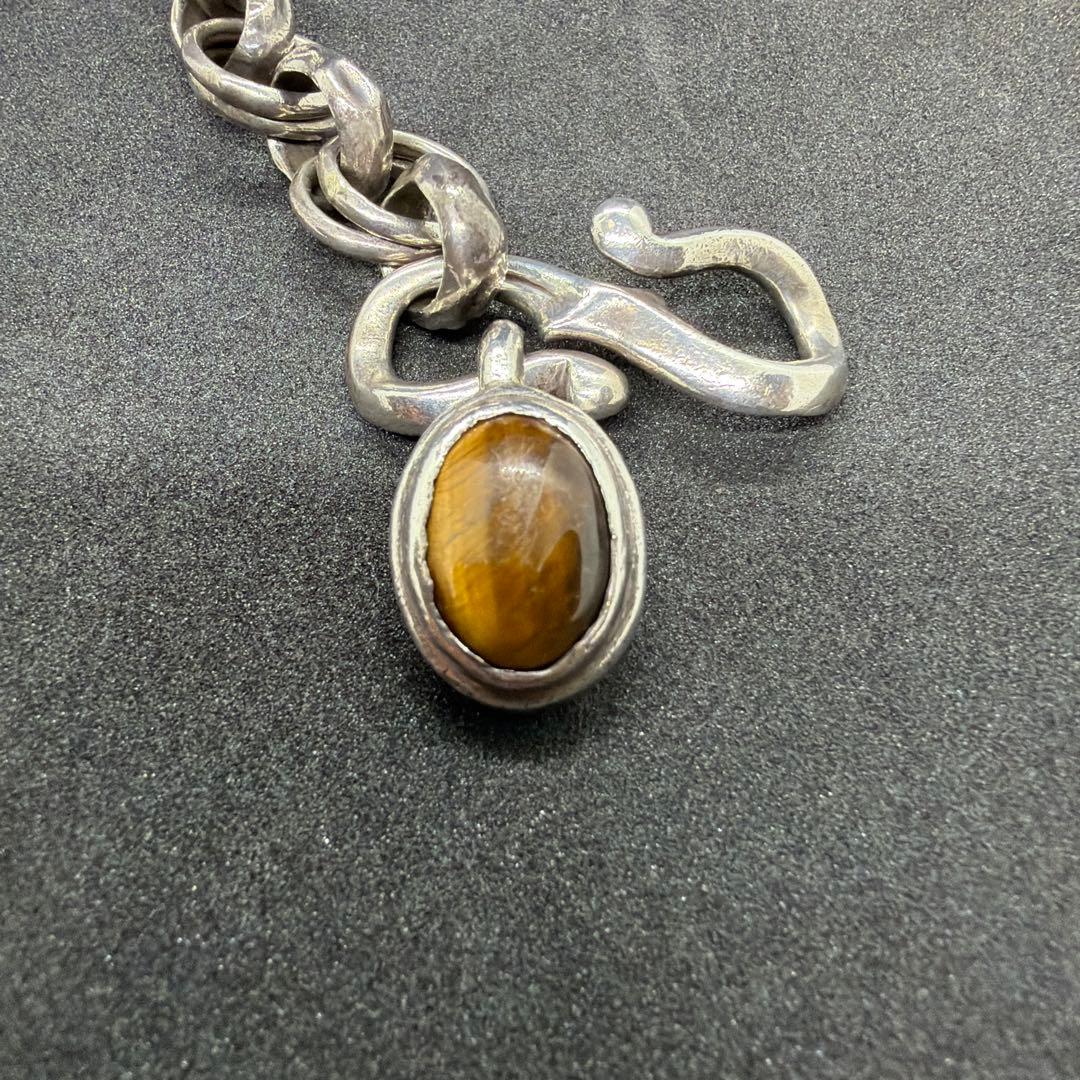 シルバー925 ウォレットチェーン ダブルリング 重厚 高級感