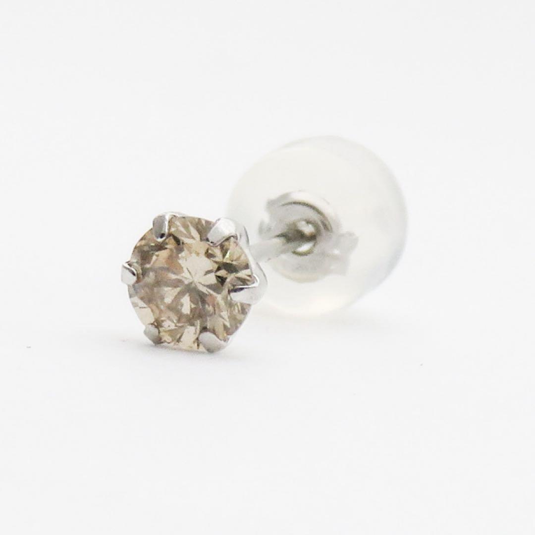 ア*ヤ様 本物保証 × 限定1点　Pt900 天然ダイヤモンド0.25ct 片耳