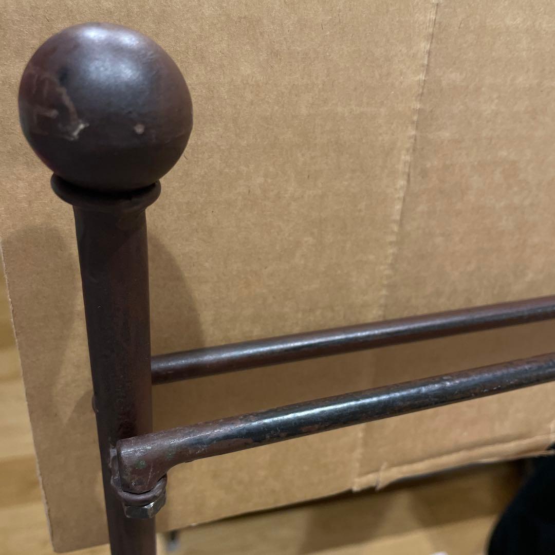 レア！キャトルセゾン　アイアン　ハンガーラック　ブラウン　タオルハンガー