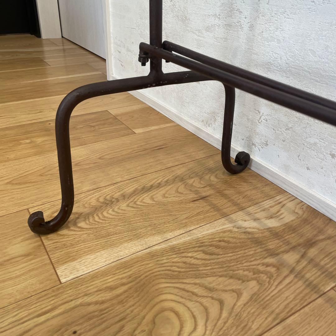 レア！キャトルセゾン　アイアン　ハンガーラック　ブラウン　タオルハンガー