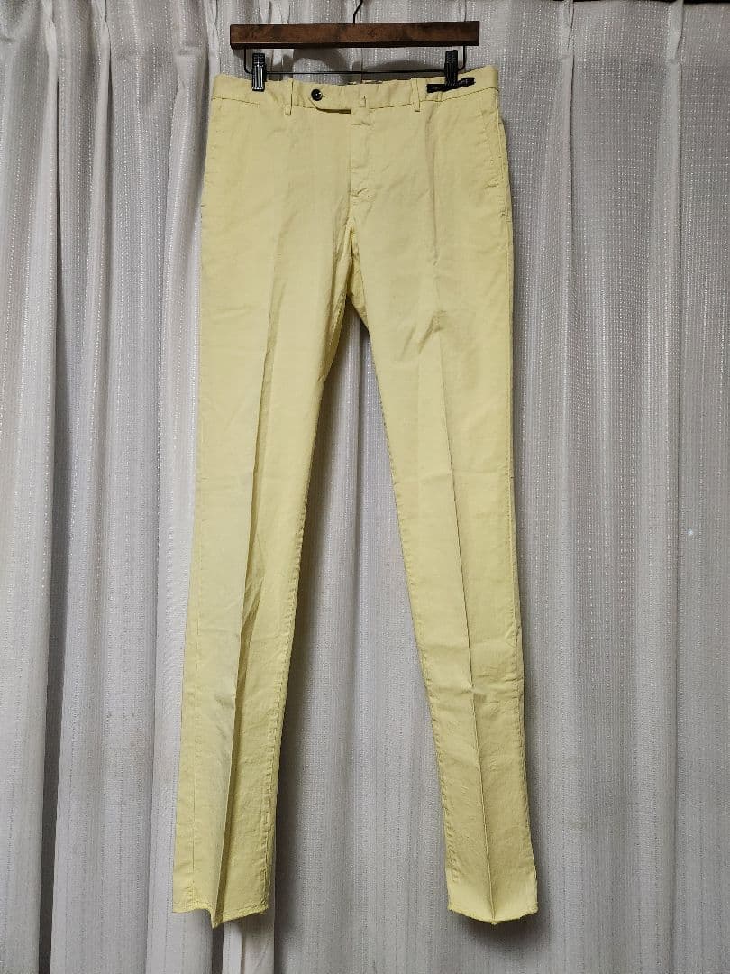 【新品】PT01　EVO　ビームスF別注　コットン　ストレッチ　黄　46　春夏