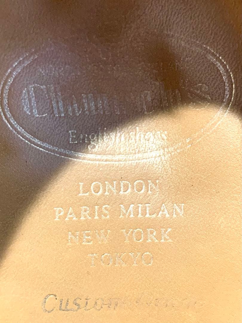 【週末即決特価】5都市 Church’s ダブルモンク ブローグ 茶 UK9