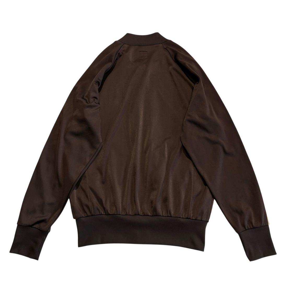 2005年 Adidas トラックジャケット O こげ茶 金 トレフォイル 刺繍