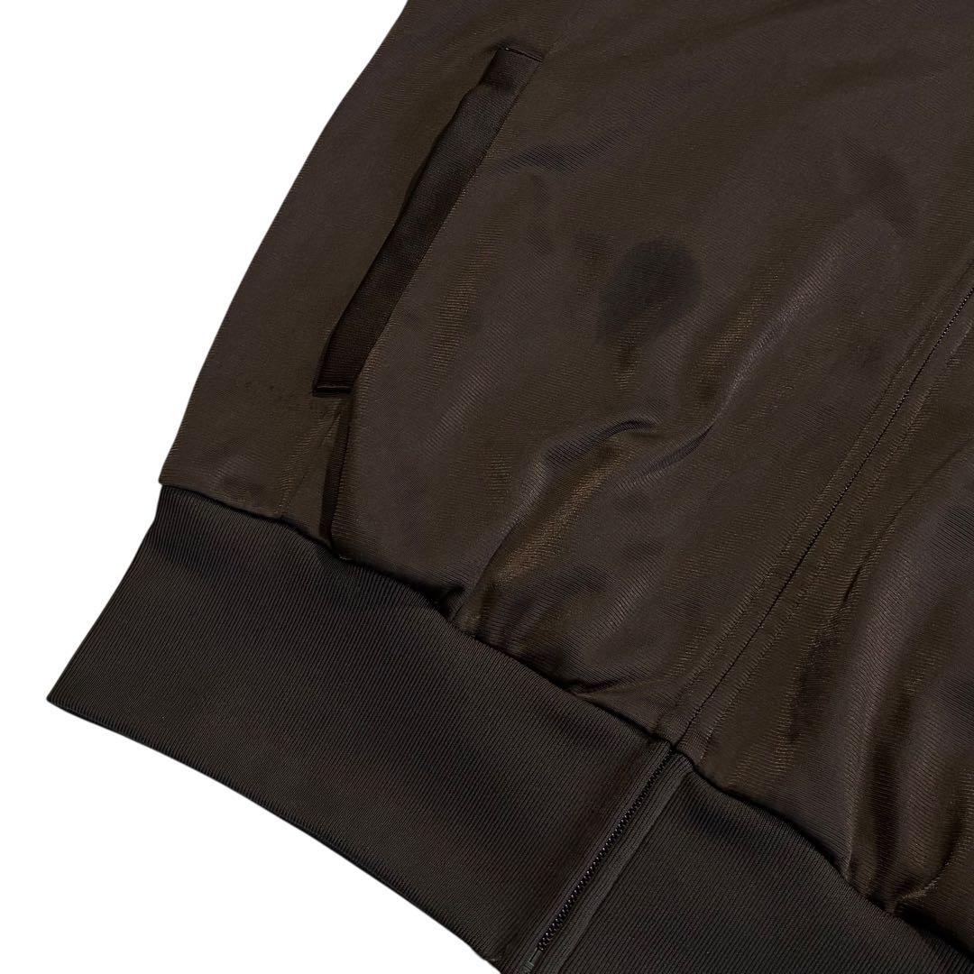 2005年 Adidas トラックジャケット O こげ茶 金 トレフォイル 刺繍