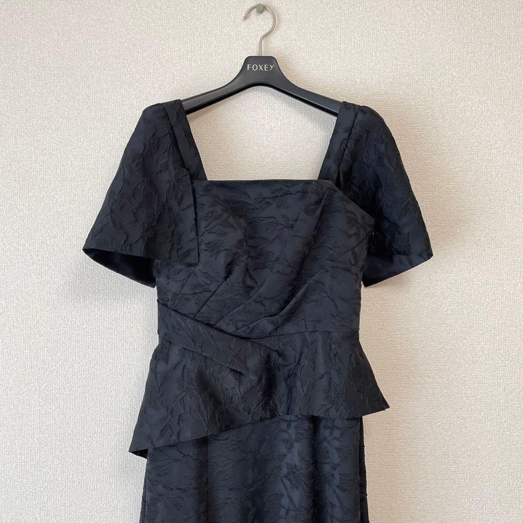 【新品未使用】ジャカードロングドレス ステージドレス ブラック