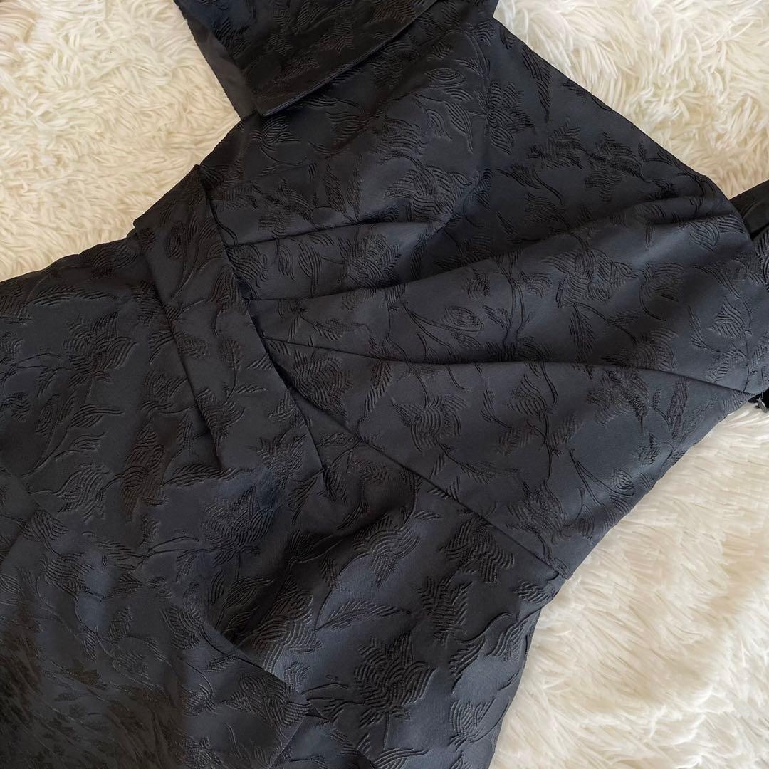 【新品未使用】ジャカードロングドレス ステージドレス ブラック