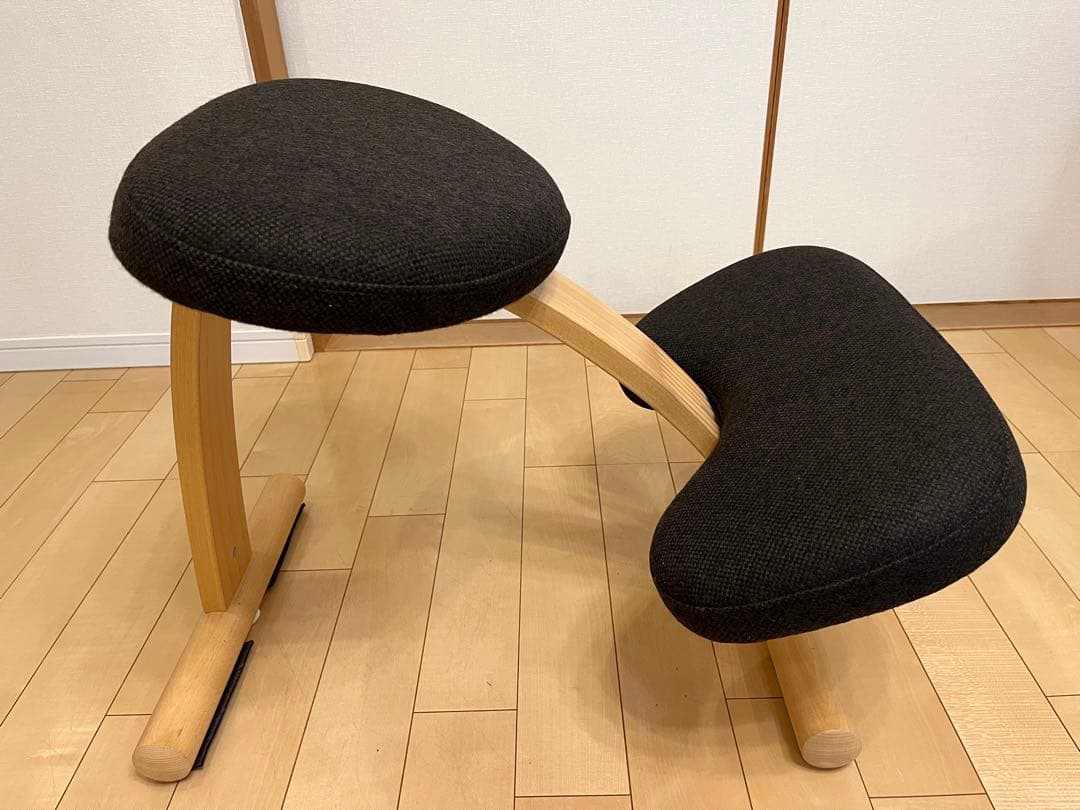 【カバー付き】Rybo リボ社 バランスイージー チェア 姿勢矯正椅子 ブラウン