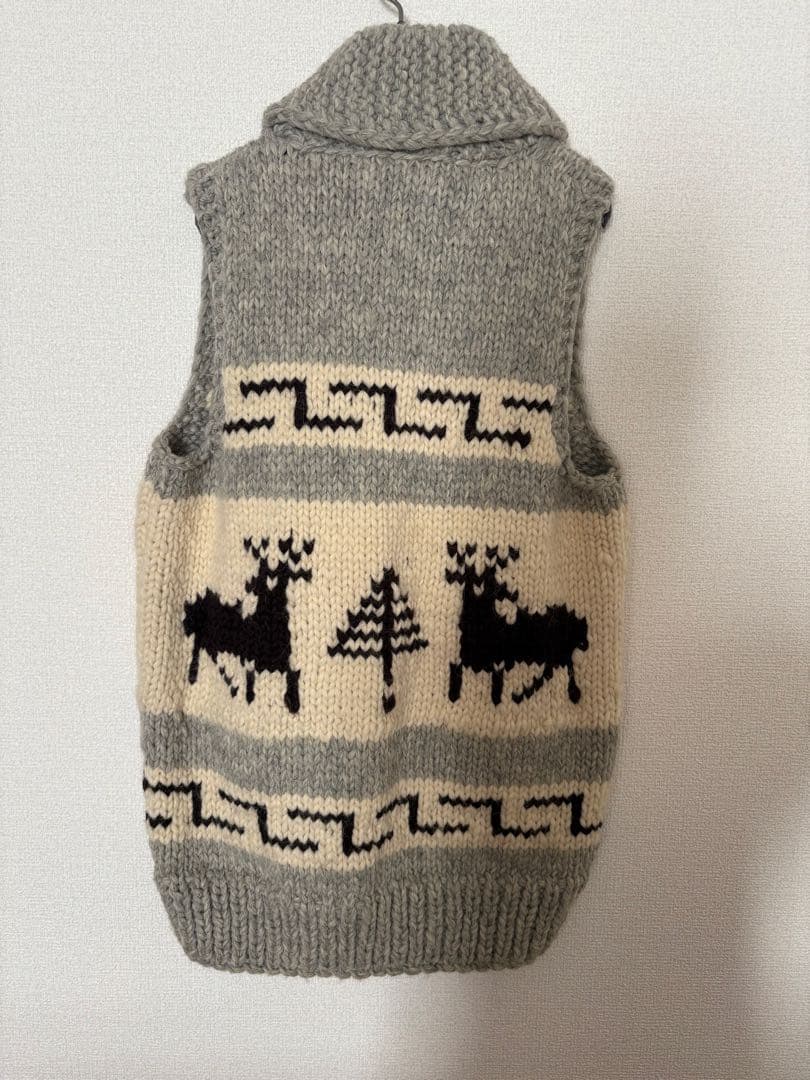 カナタ　ニットベスト ジップアップ