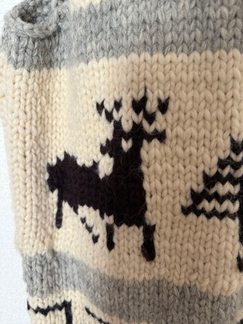 カナタ　ニットベスト ジップアップ