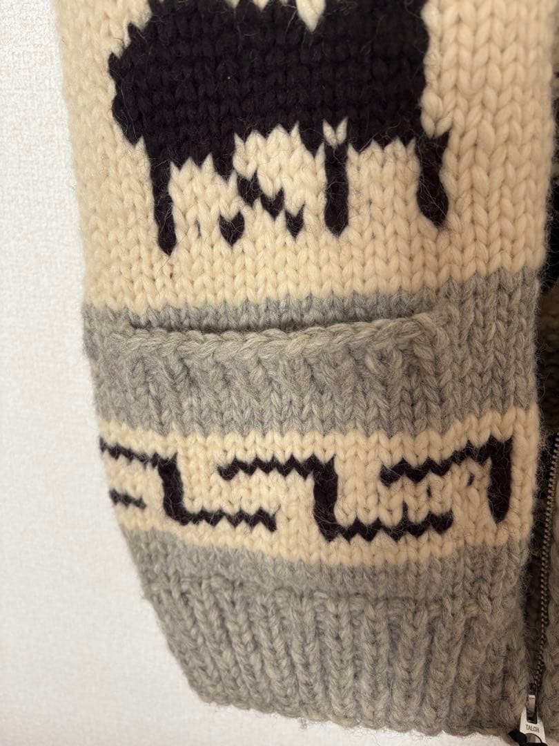 カナタ　ニットベスト ジップアップ