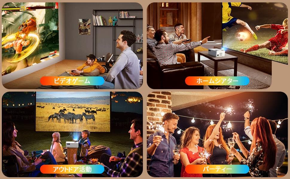 新品　小型家庭用　プロジェクター9000lmフルHD 4K 5G wifi対応