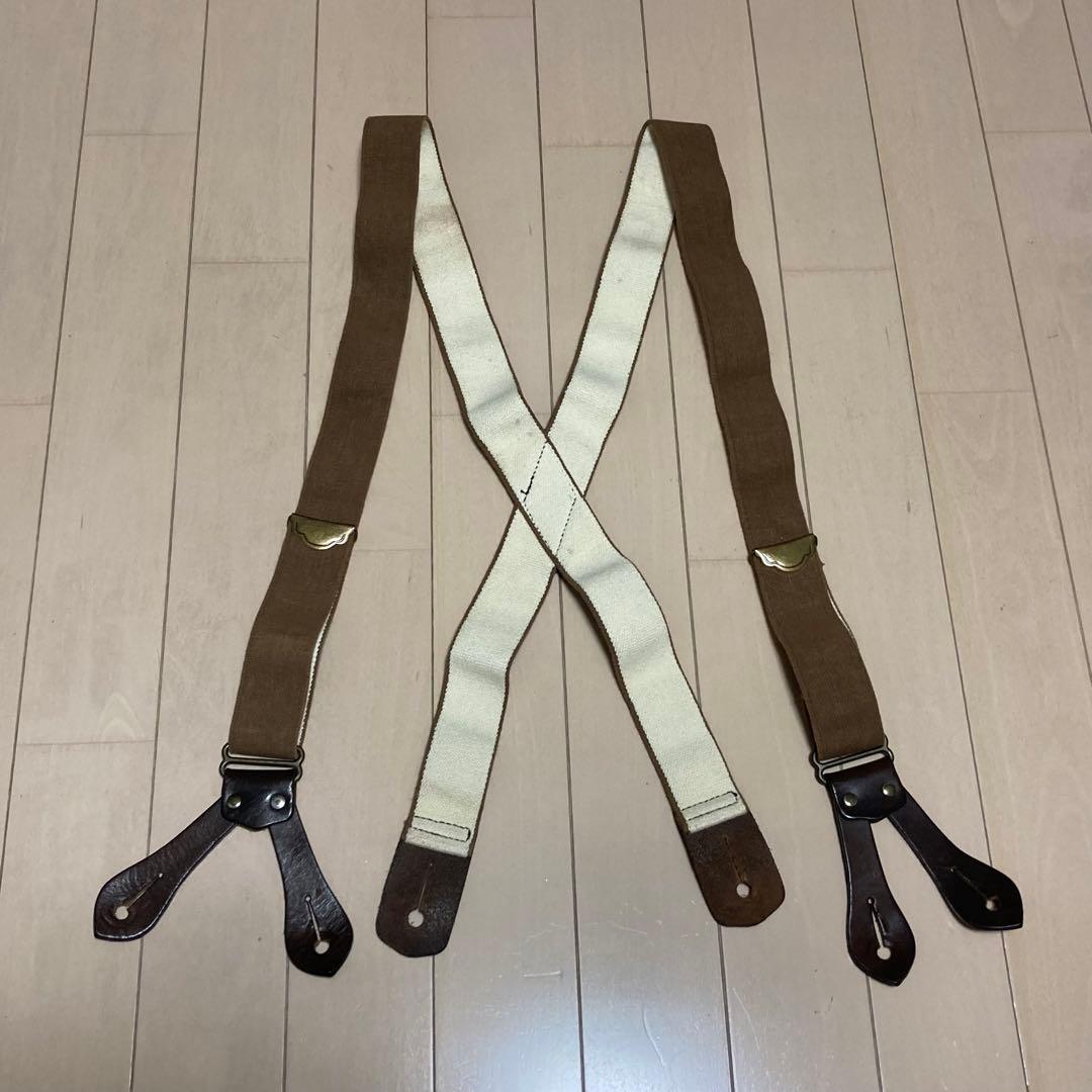フィルソン Filson USA製 サスペンダー 本革×平ゴム