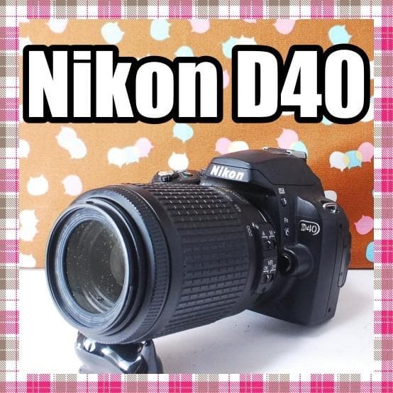 ✨望遠レンズ付き✨ショット数3295回✨Nikon D40 レンズセット