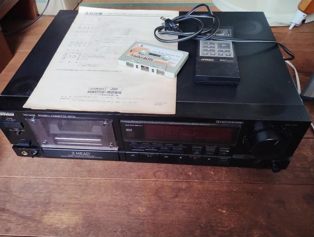 TD-V631ビクターステレオカセットデッキ