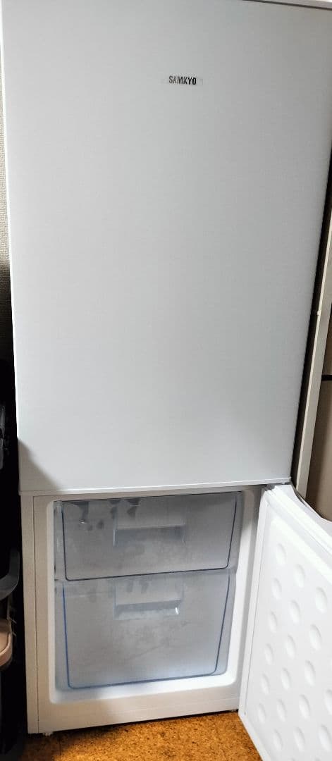 新品未使用145Lスリム冷蔵庫SAMKYO説明書あり送料込
