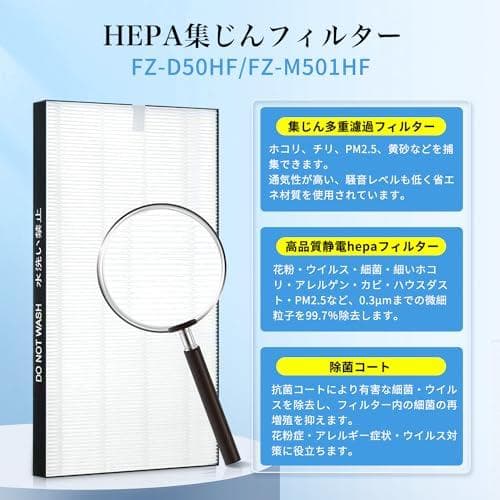 シャープ加湿空気清浄機に適用 FZ-D50DF脱臭フィルター FZ-D_corg