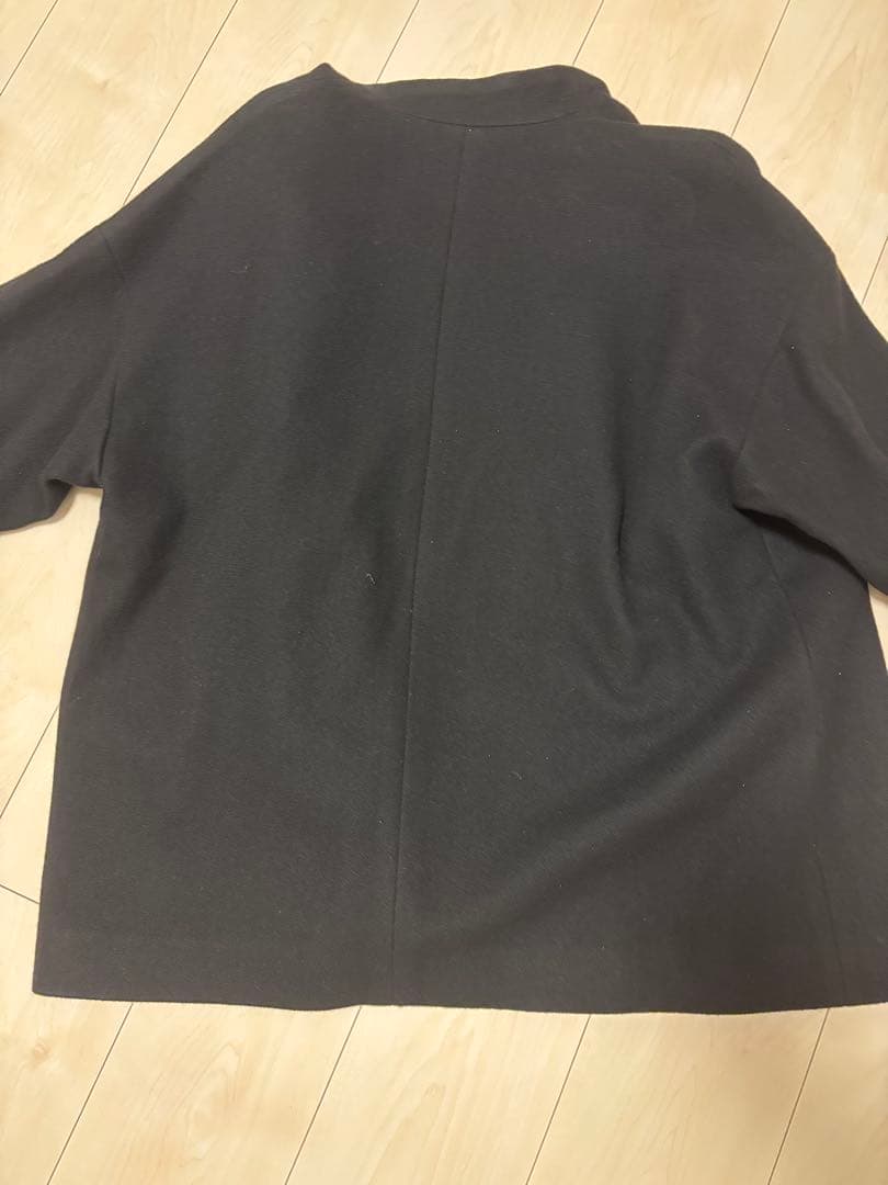 新品未使用 Yuni コクーンシルエット ウールコート クロ