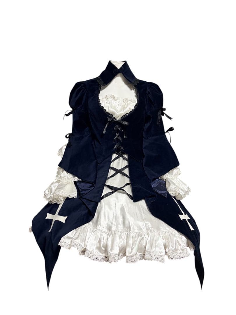 水銀燈 M コスプレ ローゼンメイデン 黒い翼＋ワイヤーパニエ＋ソックス付き