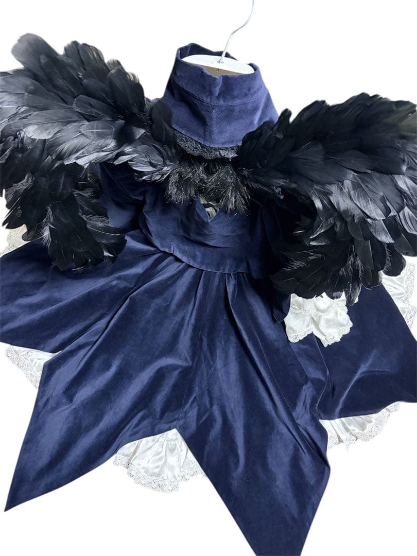 水銀燈 M コスプレ ローゼンメイデン 黒い翼＋ワイヤーパニエ＋ソックス付き