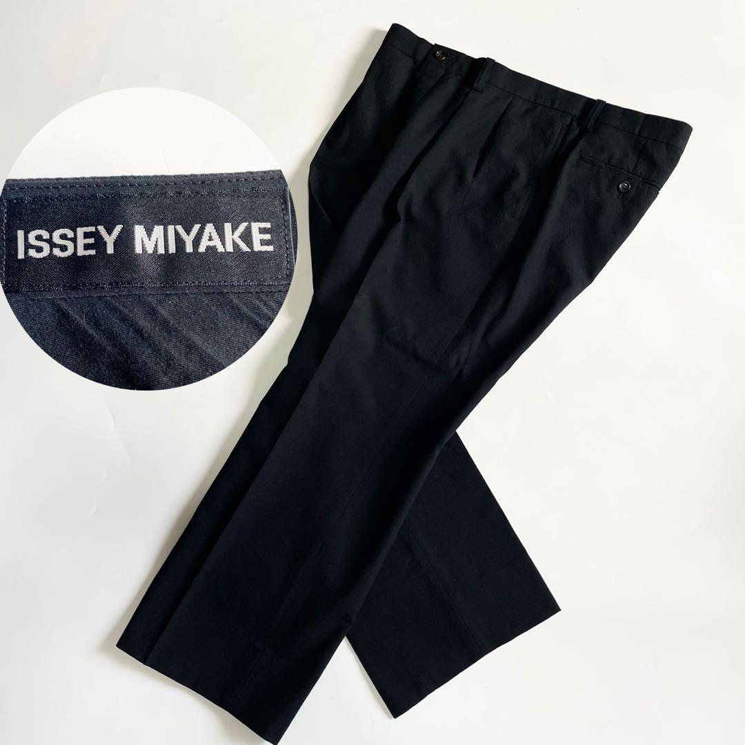 r*n様 ISSEY MIYAKE MEN 縮絨ウール 黒 スラックス 5/2X