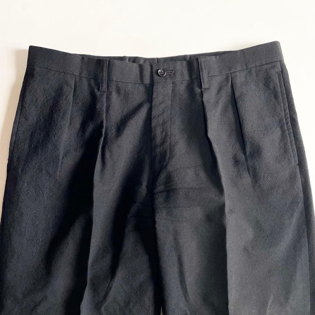 r*n様 ISSEY MIYAKE MEN 縮絨ウール 黒 スラックス 5/2X