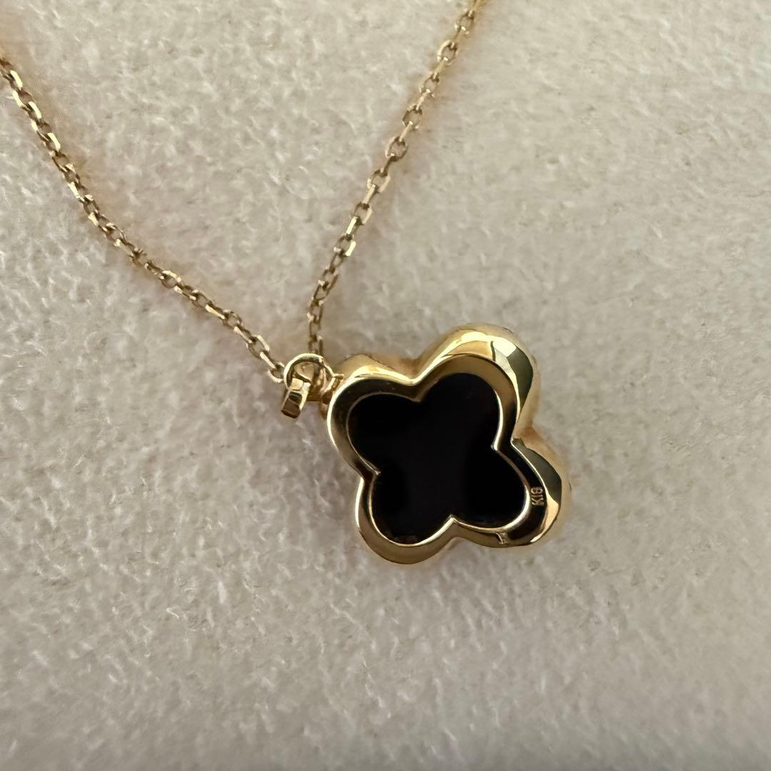 VENDOME　AOYAMA　ブラックカルセドニー　ネックレス　K18