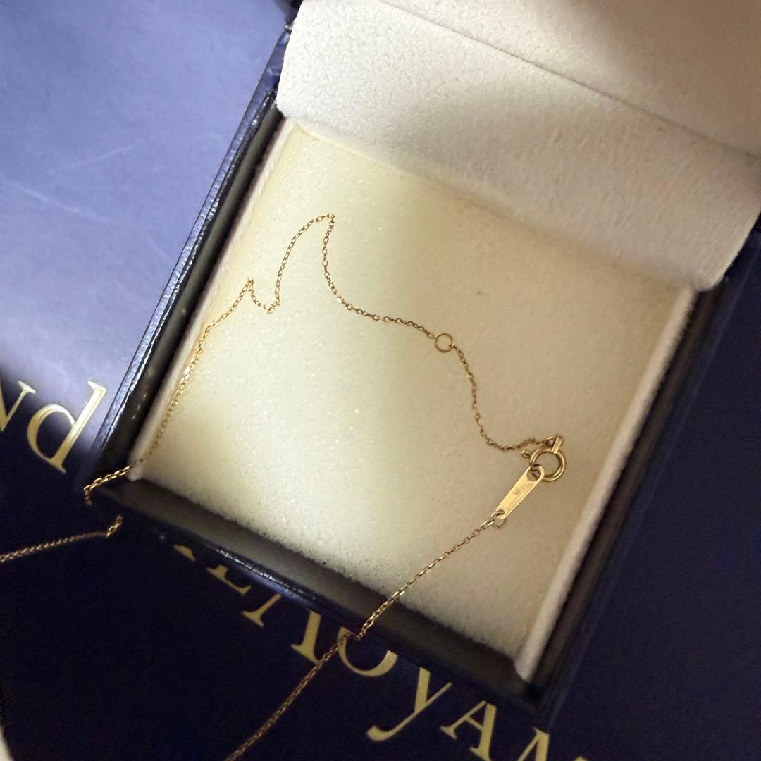 VENDOME　AOYAMA　ブラックカルセドニー　ネックレス　K18