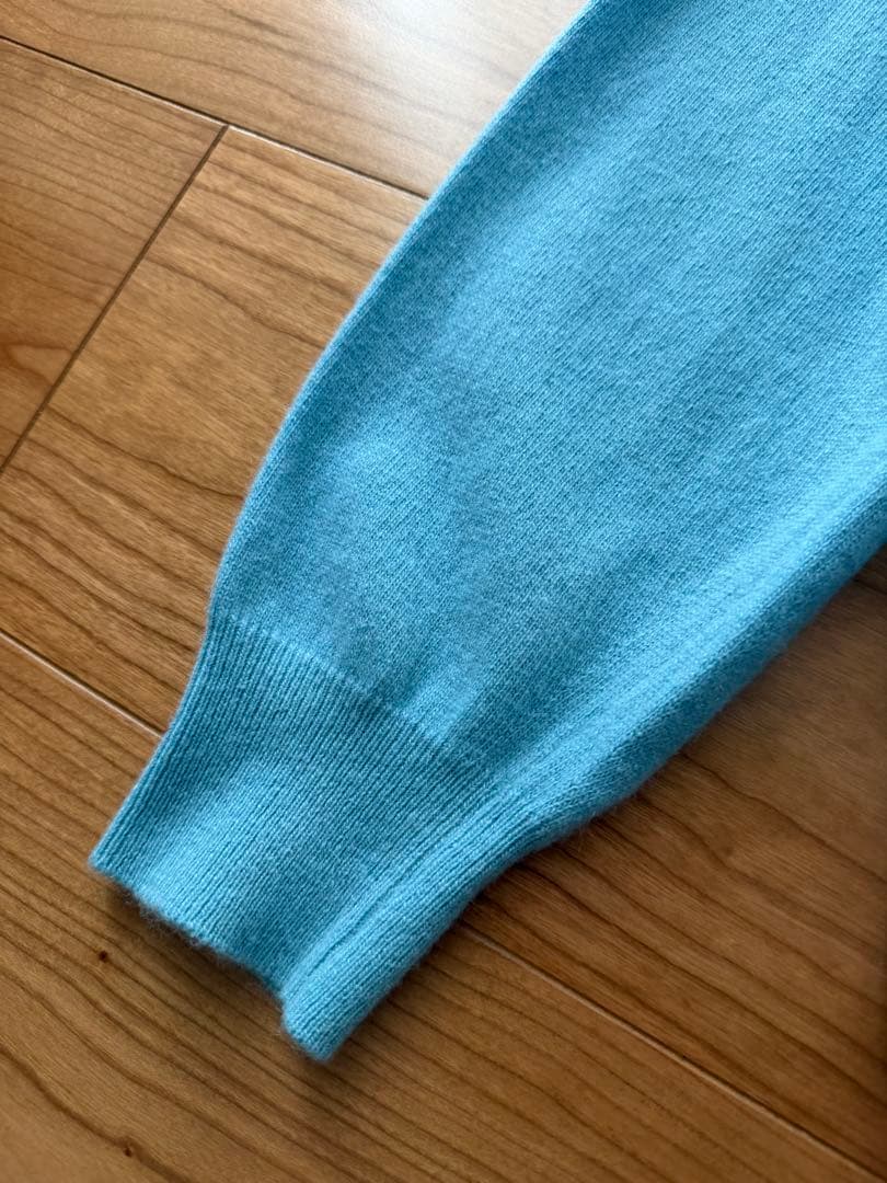 70年代 スコットランド製 バランタイン カシミヤニット ティファニーブルー