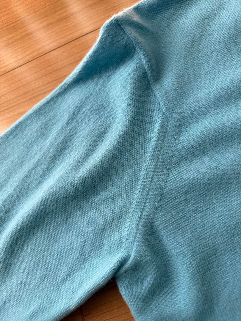 70年代 スコットランド製 バランタイン カシミヤニット ティファニーブルー