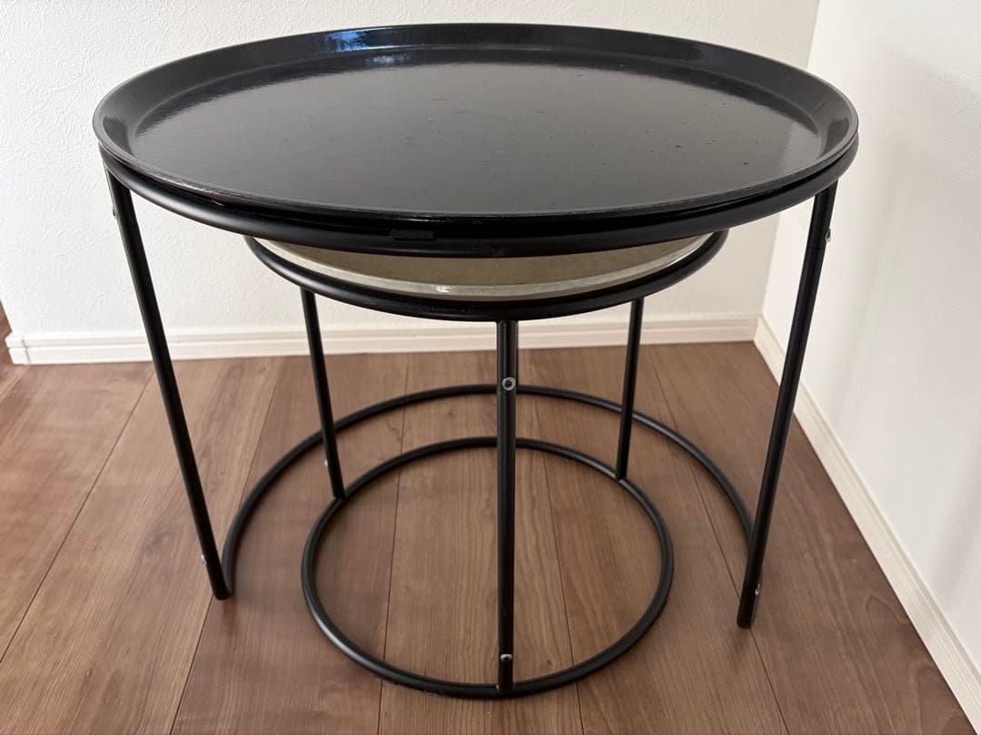 ハモサ ローテーブルセット / キャンブロ（カラー：白x黒）