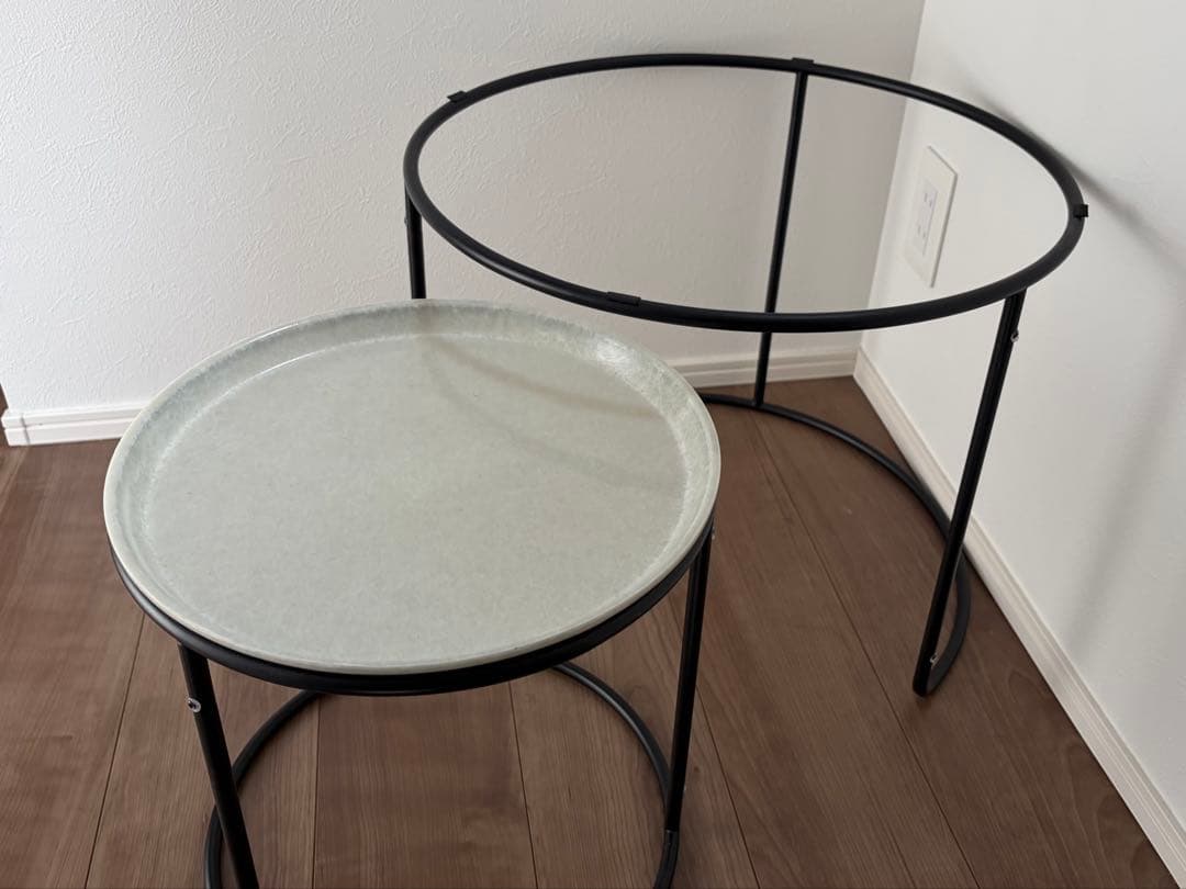 ハモサ ローテーブルセット / キャンブロ（カラー：白x黒）