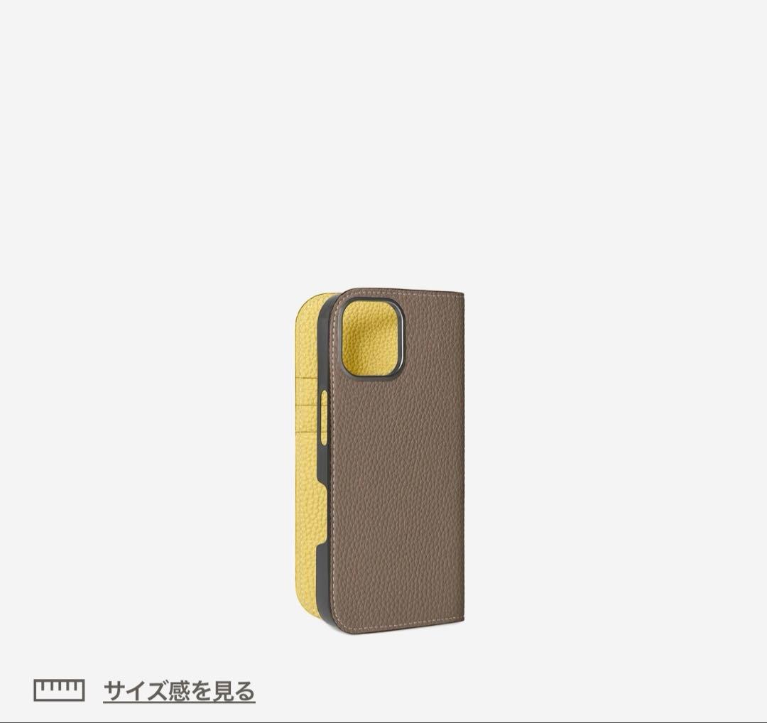 (iPhone 17) ボナベンチュラ　ダイアリーケース シュリンクレザー