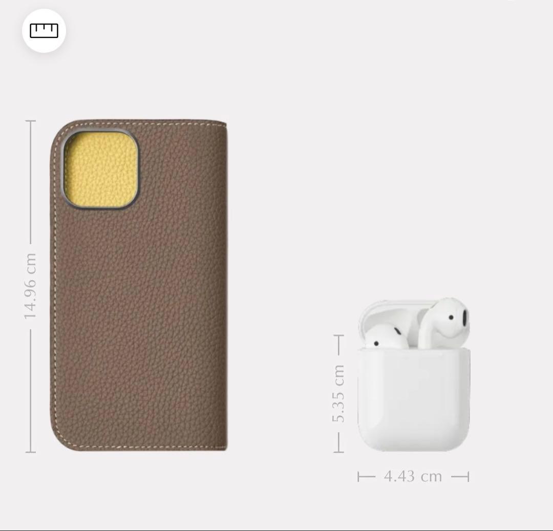 (iPhone 17) ボナベンチュラ　ダイアリーケース シュリンクレザー