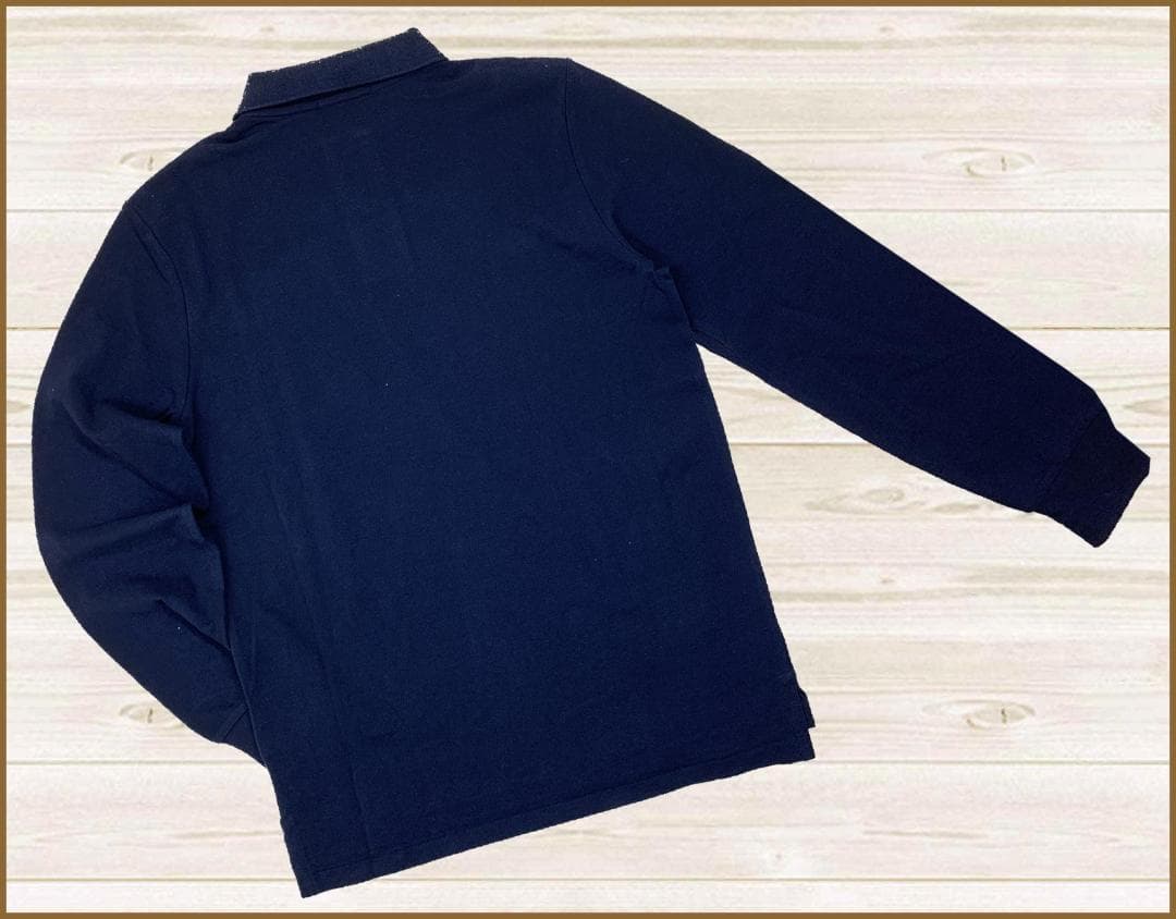 【新品】POLOラルフローレン長袖ポロシャツ L/US:M 紺ネイビー